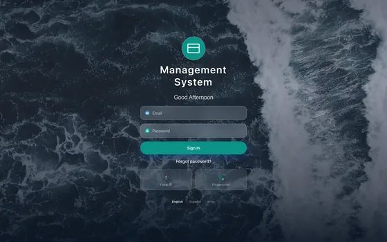 Sign-in — biometric and passcode options